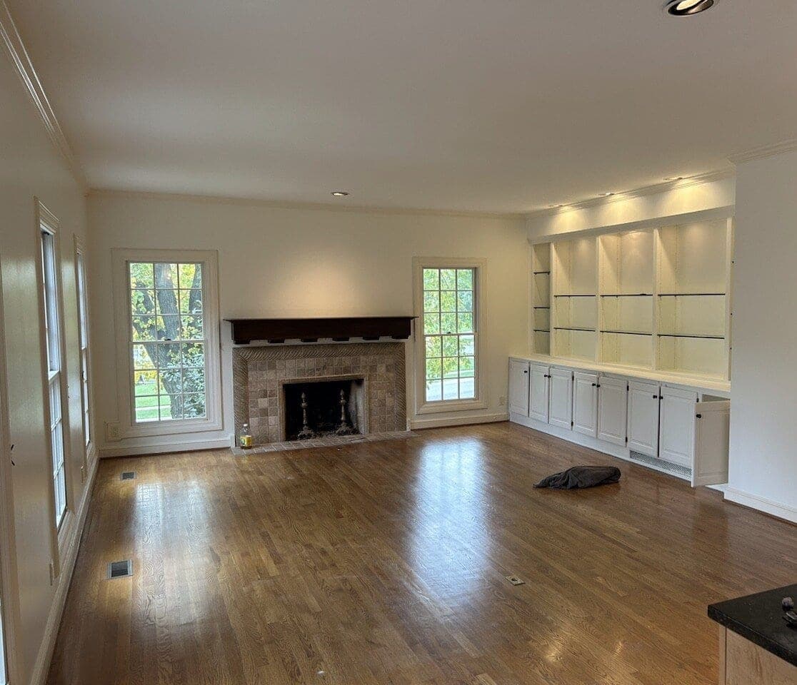 Beautifully painted interior living room by Mission Painting
