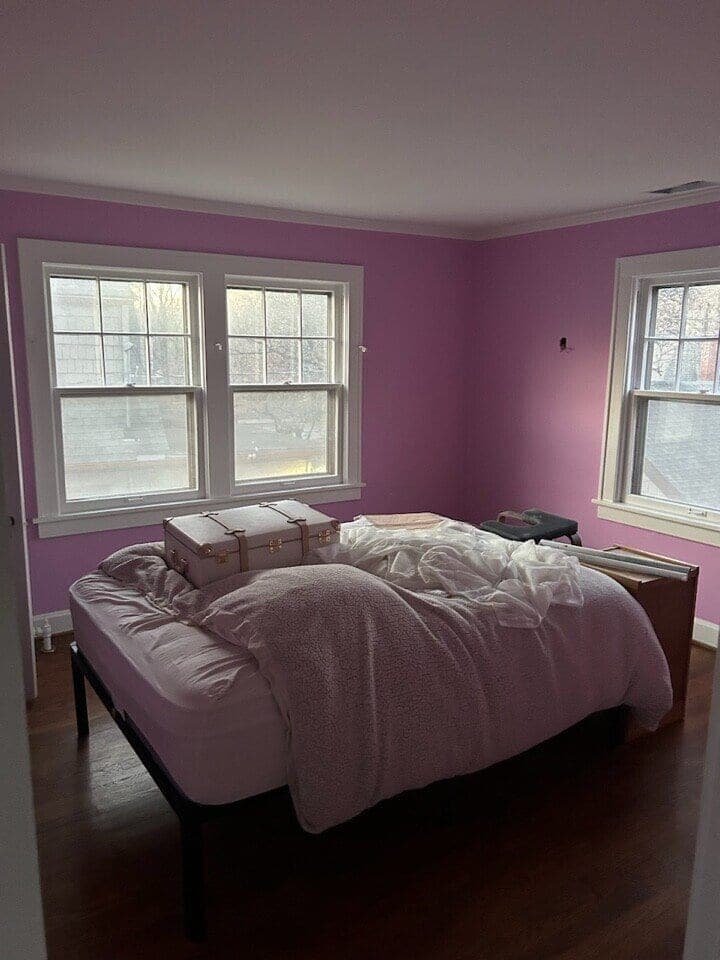 Completed bedroom repaint