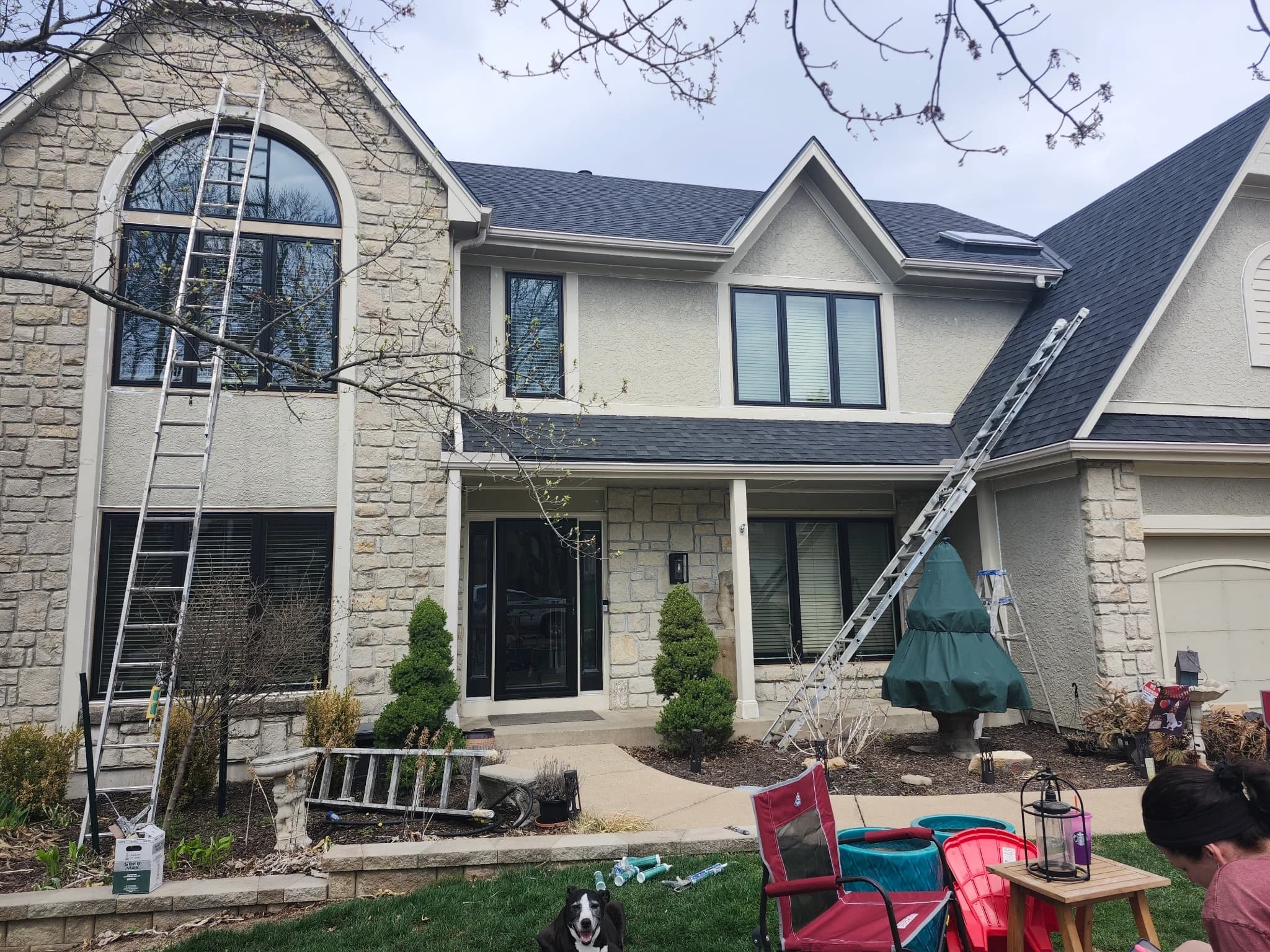 Painting project in Lenexa by Mission Painting β before